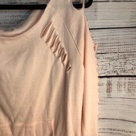 VENUS Pink Sleeveless Cut Out Sweatshirt - Picture 4 of 12